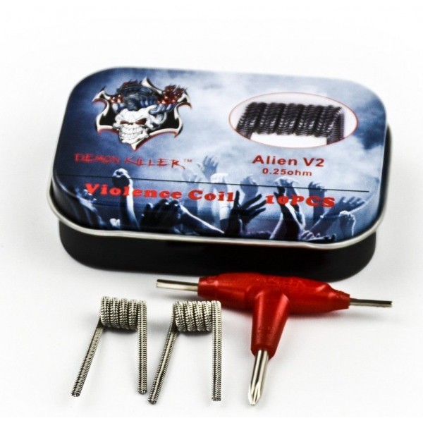 Pre-rolled coil - Demon Killer Alien V2 0.25ohm (10pcs)